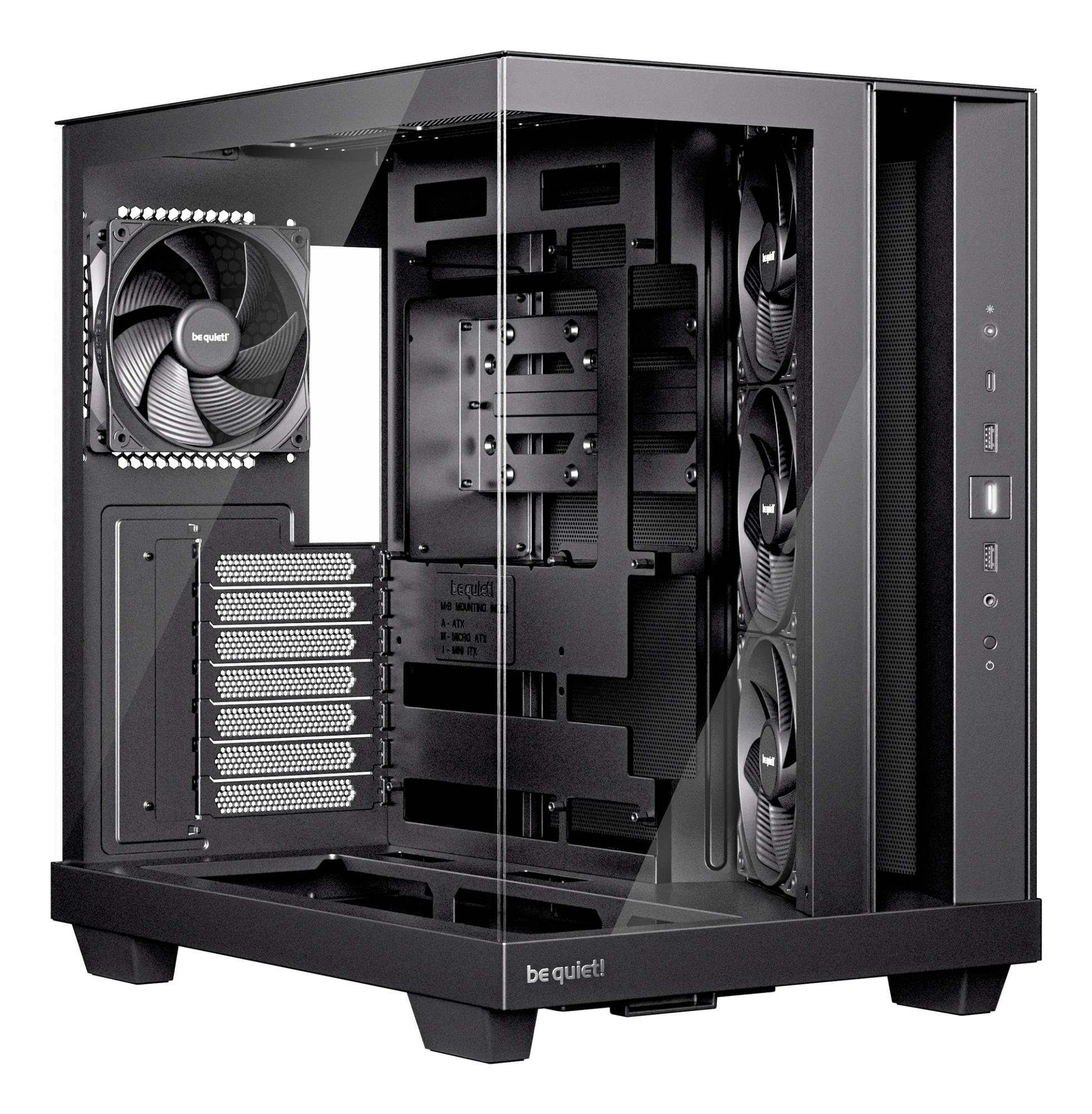 Case BE QUIET ATX/micro ATX/Mini-ITX Black Midi Tower PC BGW83