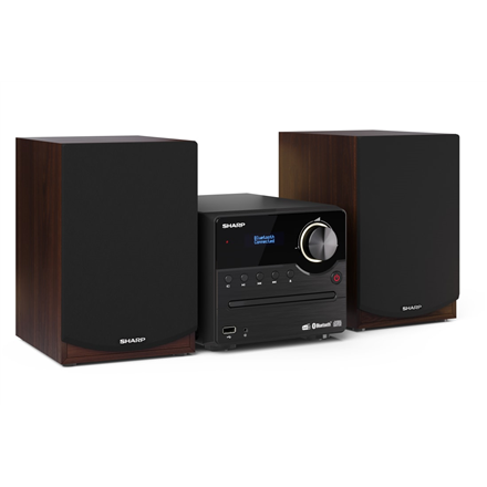 Sharp | Hi-Fi Micro System | XL-B517D(BR) | Brown | USB port | AUX in | Bluetooth | CD player | FM radio | Wireless conn