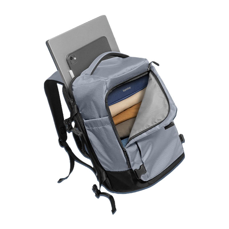 TOMTOC Navigator-T66 Liteway Travel Backpack 28L (Light Gray) - Image 3