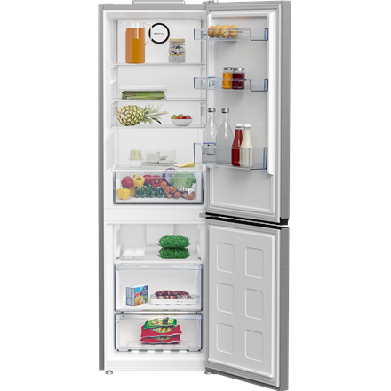 BEKO Refrigerator | B1RCNA364XB | Energy efficiency class E | Free standing | Combi | Height 186.5 cm | No Frost system