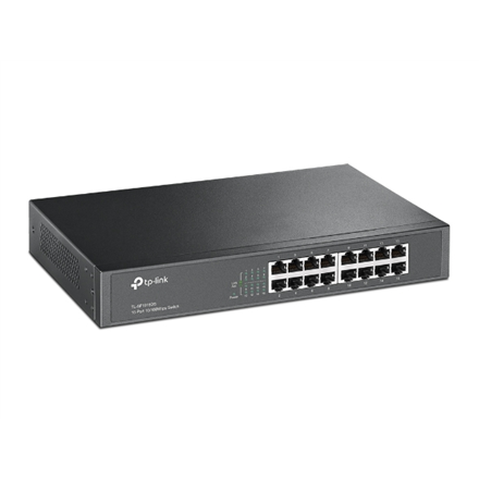 TP-LINK | Switch | TL-SF1016DS | Unmanaged | Desktop/Rackmountable | 10/100 Mbps (RJ-45) ports quantity 16 | Power suppl