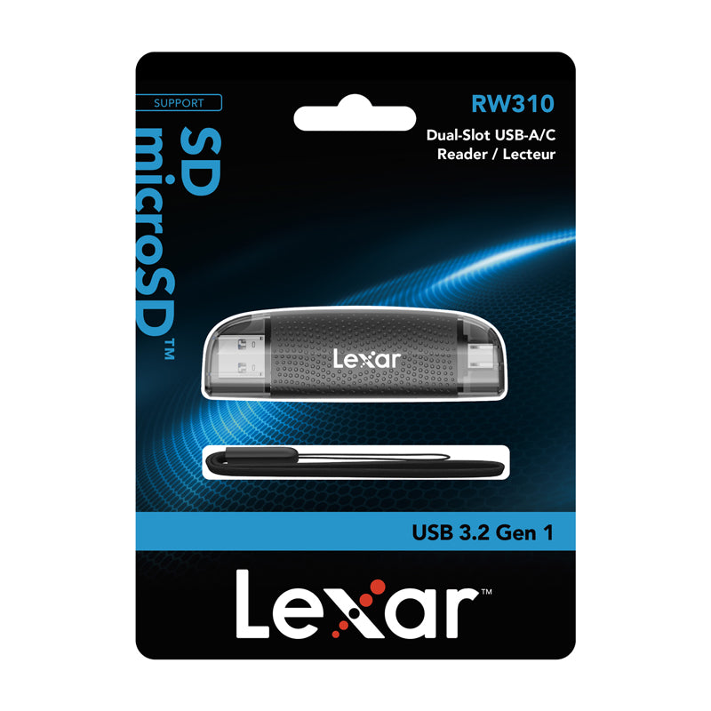 Lexar LRW310X Dual USB-A/C micro SD, SD USB 3.1 memory card reader - Image 5