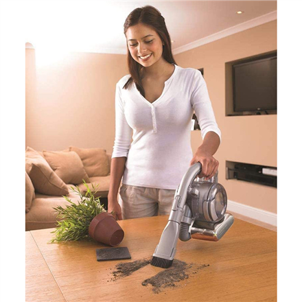 BLACK & DECKER Vacuum Cleaner | PD1820LF-QW | Cordless | Handheld | 18 V | Operating time (max) 15 min | Chrome