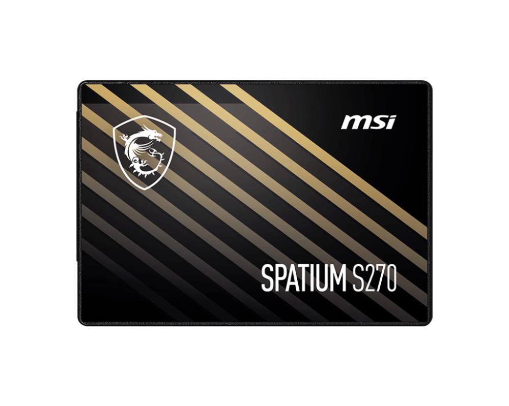 SSD MSI SPATIUM S270 480GB SATA 3D NAND Write speed 450 MBytes/sec Read speed 500 MBytes/sec 2,5" TBW 250 TB MTBF 2000000 hours S78-440E350-P83