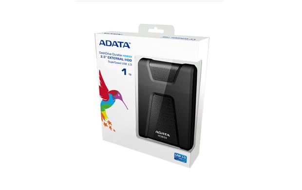 External HDD ADATA 1TB USB 3.1 Colour Black AHD650-1TU31-CBK