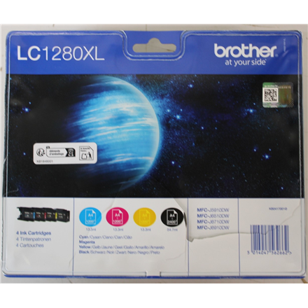 SALE OUT. Brother LC1280XL Multipack Ink Cartridge C/M/Y/BK | Brother Multipack | LC1280XL | Ink Cartridge | Magenta, Cy