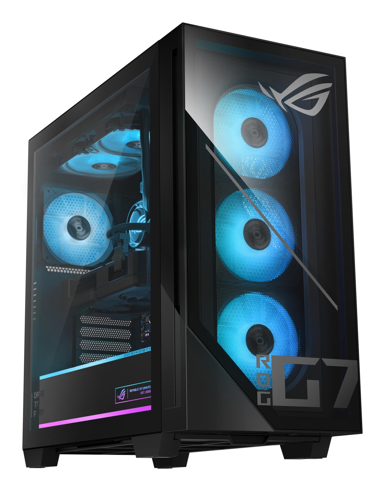 PC ASUS ROG G700 Tower Intel Core Ultra 5 225F 32 GB DDR5-SDRAM Storage SSD SSD 1 TB NVIDIA GeForce RTX 5070 On board graphics Not available Wi-Fi Yes Bluetooth Yes Windows 11 Home 90PF0561-M02PN0