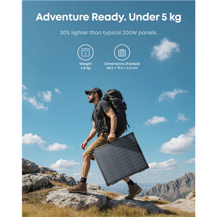 200 | Anker Solix | SOLIX PS200 | Bifacial Portable Solar Panel