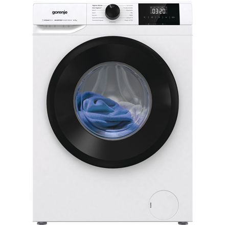 Gorenje | Washing machine | W3NGPI72SBS | Energy efficiency class B | Front loading | Washing capacity 7 kg | 1200 RPM |