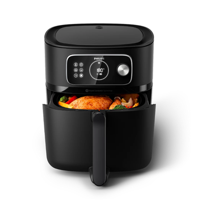 Philips XXL Airfryer | HD9876/90 Ovi | Power 2200 W | Capacity 8.3 L | Black