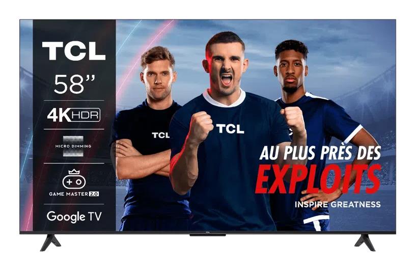 TV Set TCL 58" 4K/Smart 3840x2160 Wireless LAN Bluetooth Google TV 58V6B