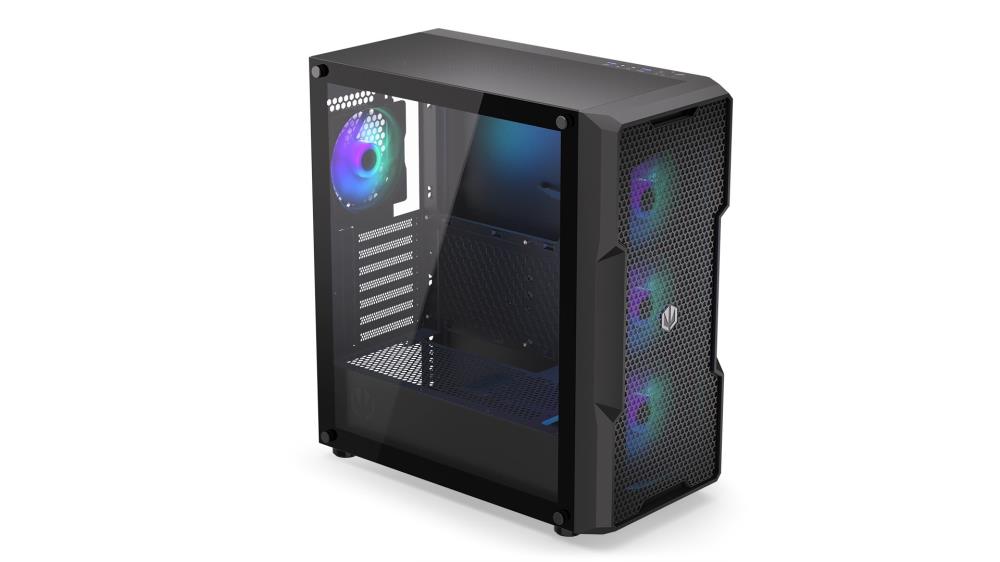 Case ENDORFY Regnum 400 ARGB MidiTower Case product features Transparent panel Not included ATX MicroATX MiniITX Colour Black EY2A009