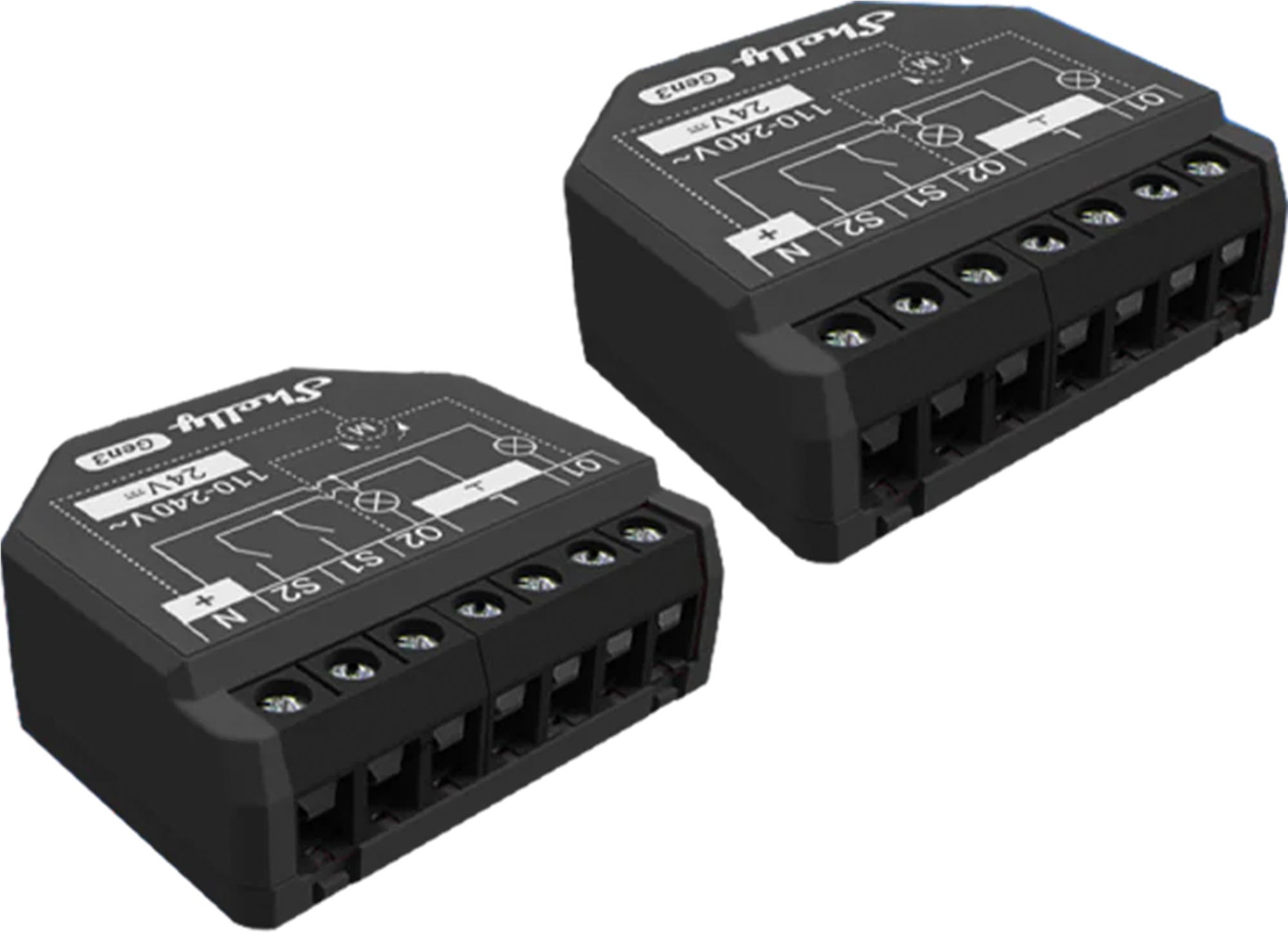 Set of 2 Shelly 2PM Gen3 WiFi/Bluetooth Controllers - Image 1