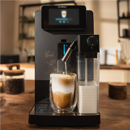 Cecotec Coffee machine | Cremmaet Latte Touch | Pump pressure 19 bar | Built-in milk frother | Super-automatic | Black |