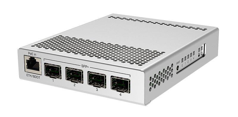 Switch MIKROTIK 1x10Base-T / 100Base-TX / 1000Base-T 4xSFP+ PoE ports 1 CRS305-1G-4S+IN