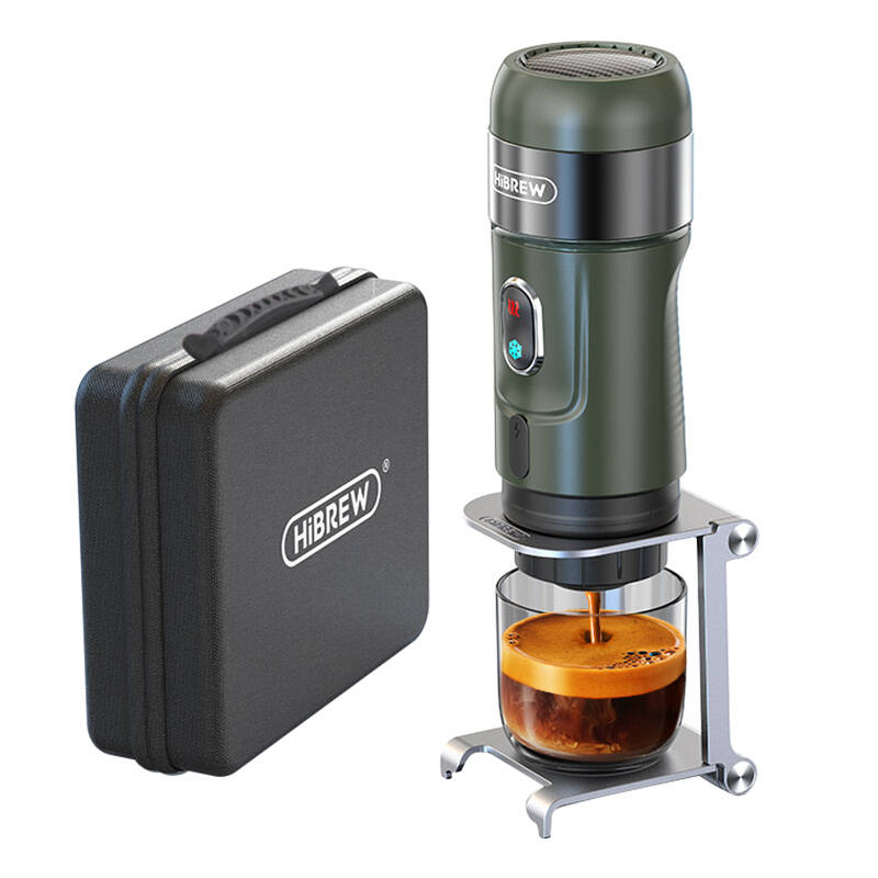 HiBREW H4B_GN 3-in-1 Portable Coffee Maker with Carrying Case - Image 1