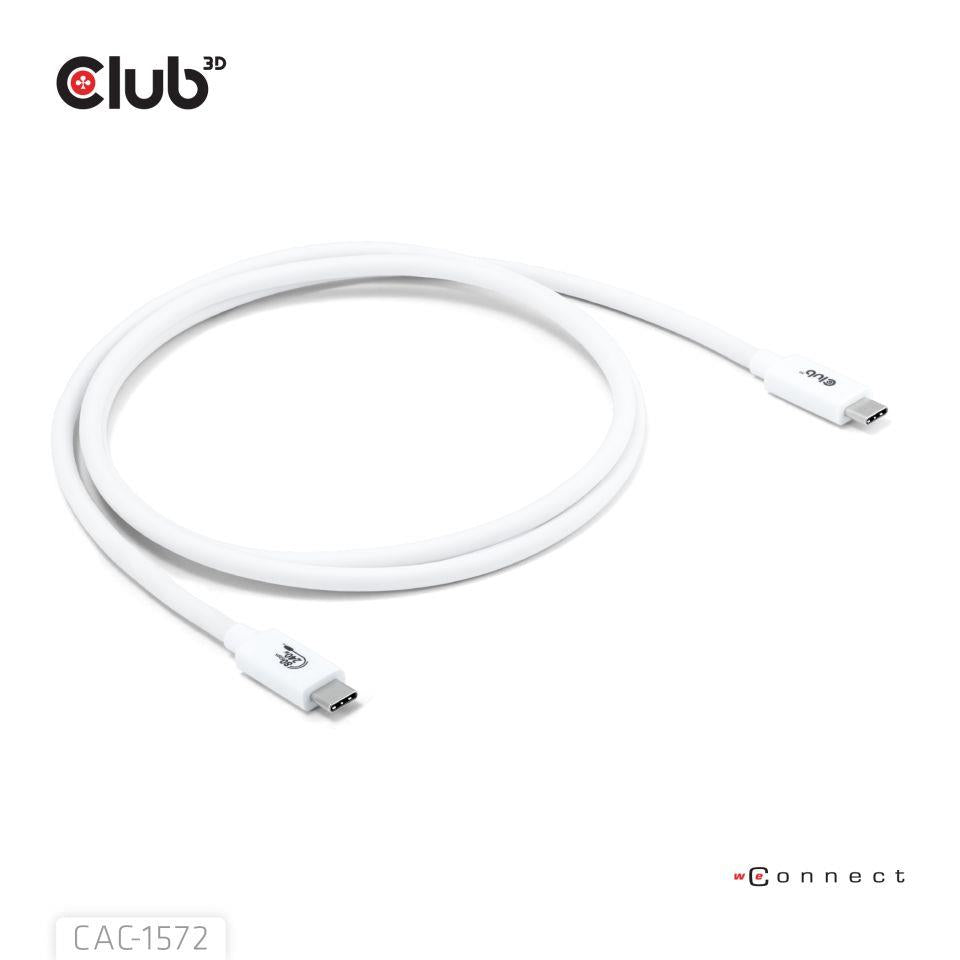 CABLE USB-C TO USB-C 1.2M/WHITE CAC-1572 CLUB3D