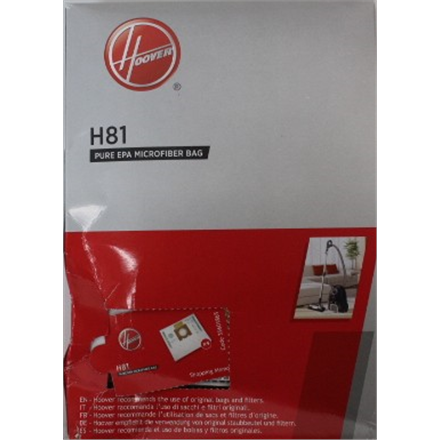 SALE OUT. | Hoover Pure Epa microfiber Vacuum cleaner bags | H81, | White | DAMAGED PACKAGING