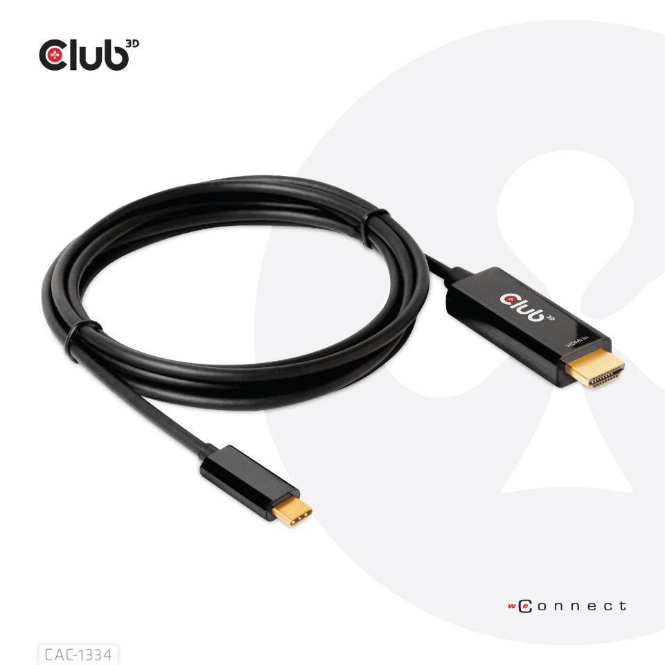 CABLE HDMI TO USB-C 1.8M/M/M CAC-1334 CLUB3D