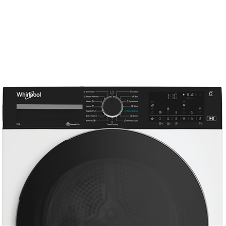 Whirlpool Dryer Machine | WP C8 WBS EE | Energy efficiency class C | Front loading | 8 kg | Digital | Depth 61 cm | Stea