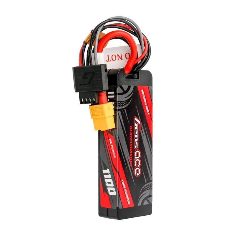 Lipo Gens ace G-Tech 1100mAh 11.1V 3S1P 60C GRP-76 Hardcase Battery with XT60 Plug - Image 2