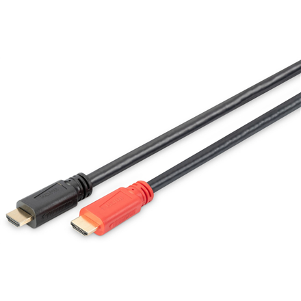 Digitus | High Speed HDMI Cable with Signal Amplifier | DB-330118-100-S | HDMI Male (type A) | HDMI Male (type A) | HDMI