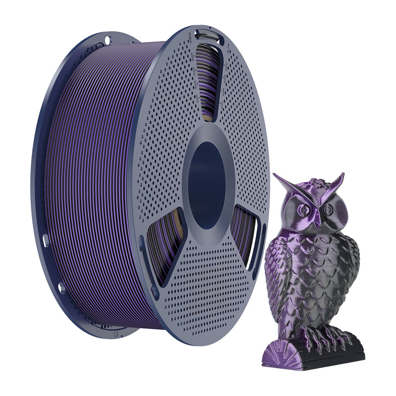 Sunlu PLA+ Silk Dual Color Filament (Black and Purple) - Image 2