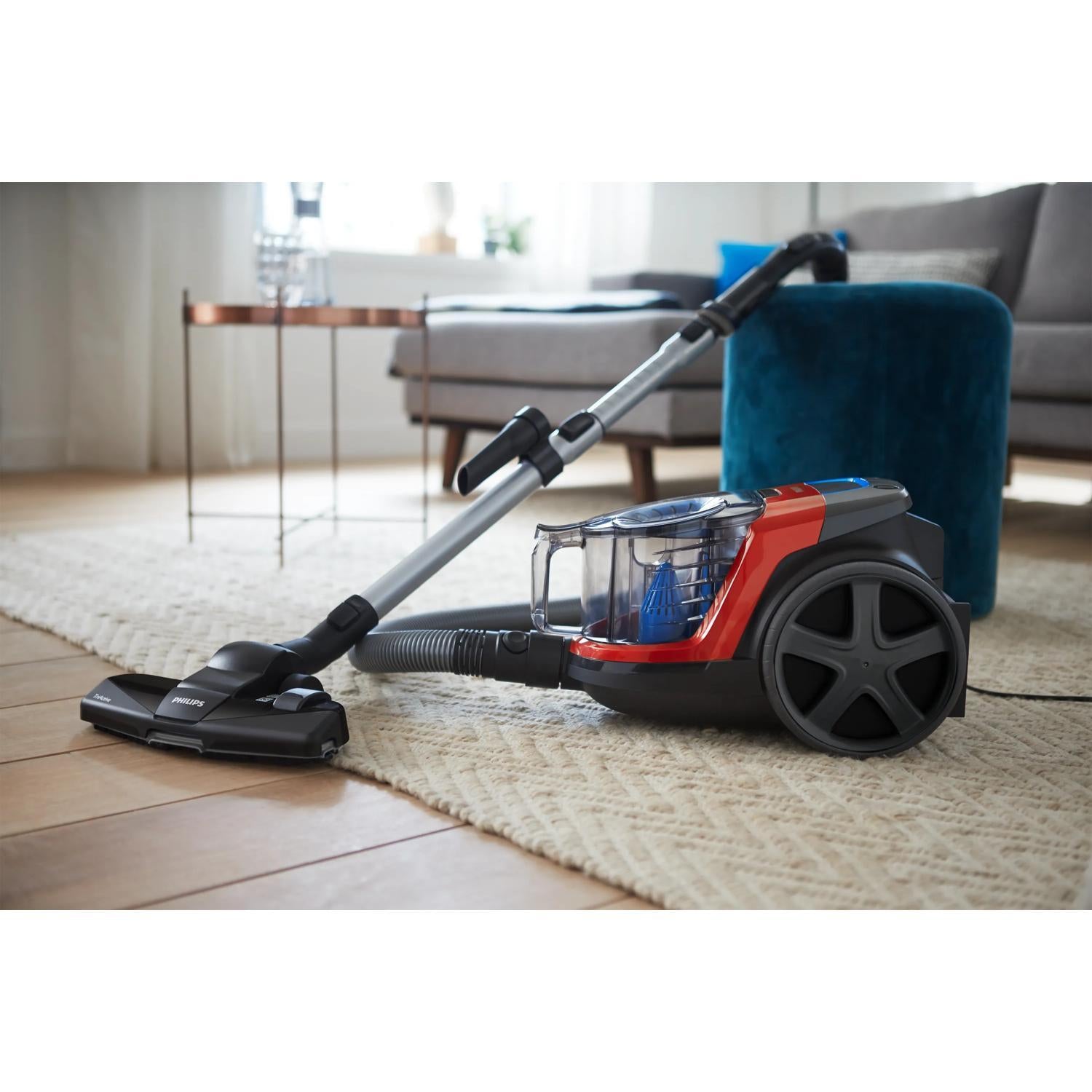 Vacuum Cleaner PHILIPS FC9330/09 Canister/Bagless 900 Watts Capacity 1.5 l Noise 76 dB Black / Red Weight 4.5 kg FC9330/09