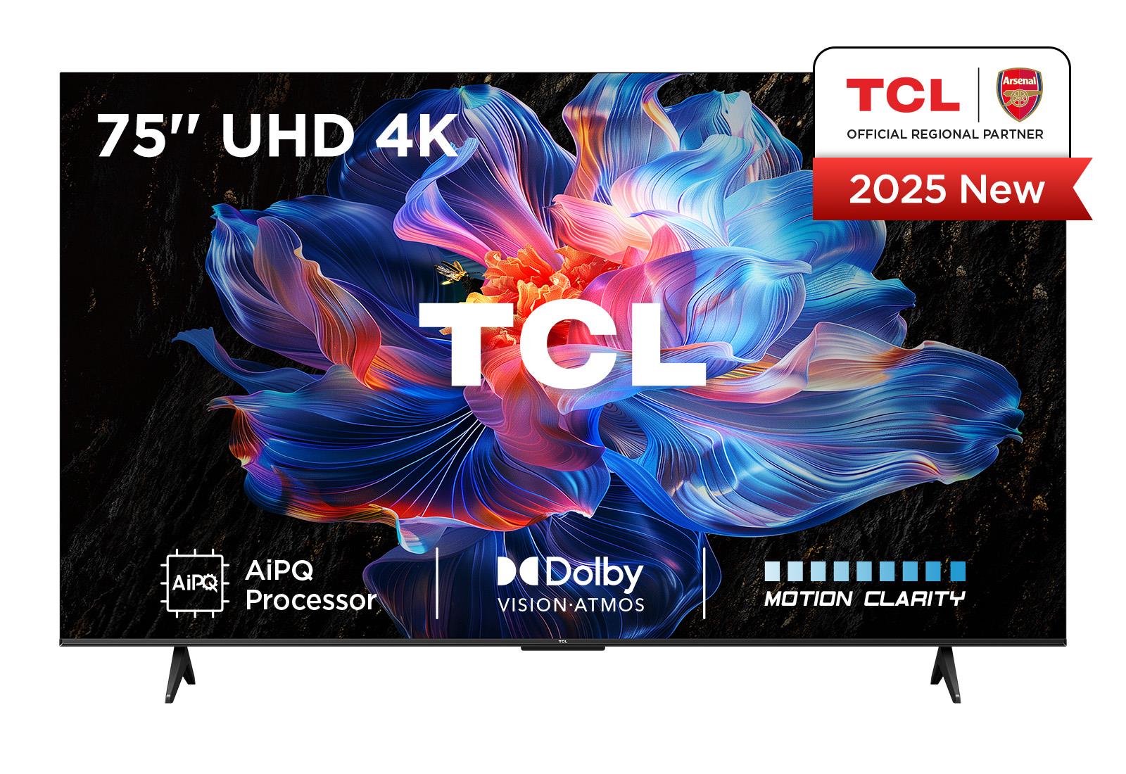 TV Set TCL 75 " 4K Ultra HD 3840 x 2160 pixels Flat 16:9 DLED 75V6C