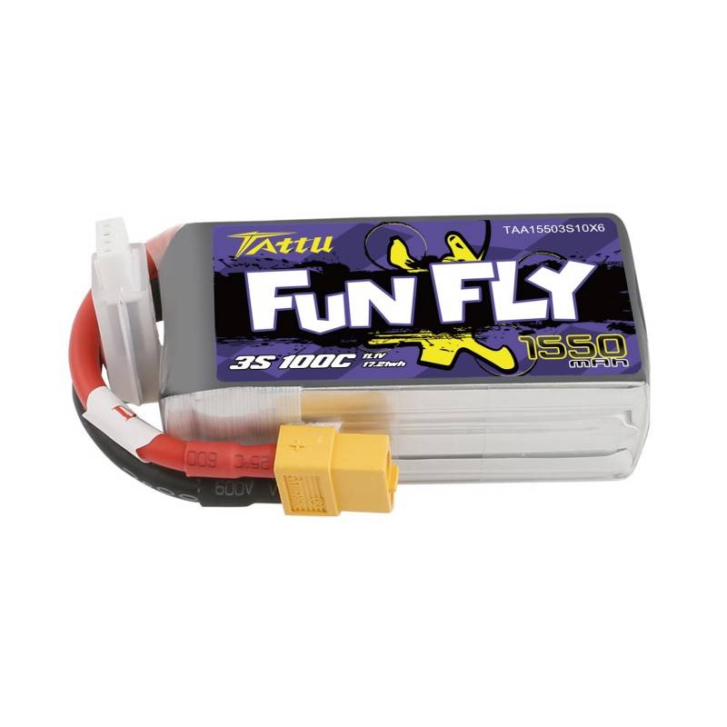 Battery Tattu Funfly 1550mAh 11,1V 100C 3S1P - Image 1