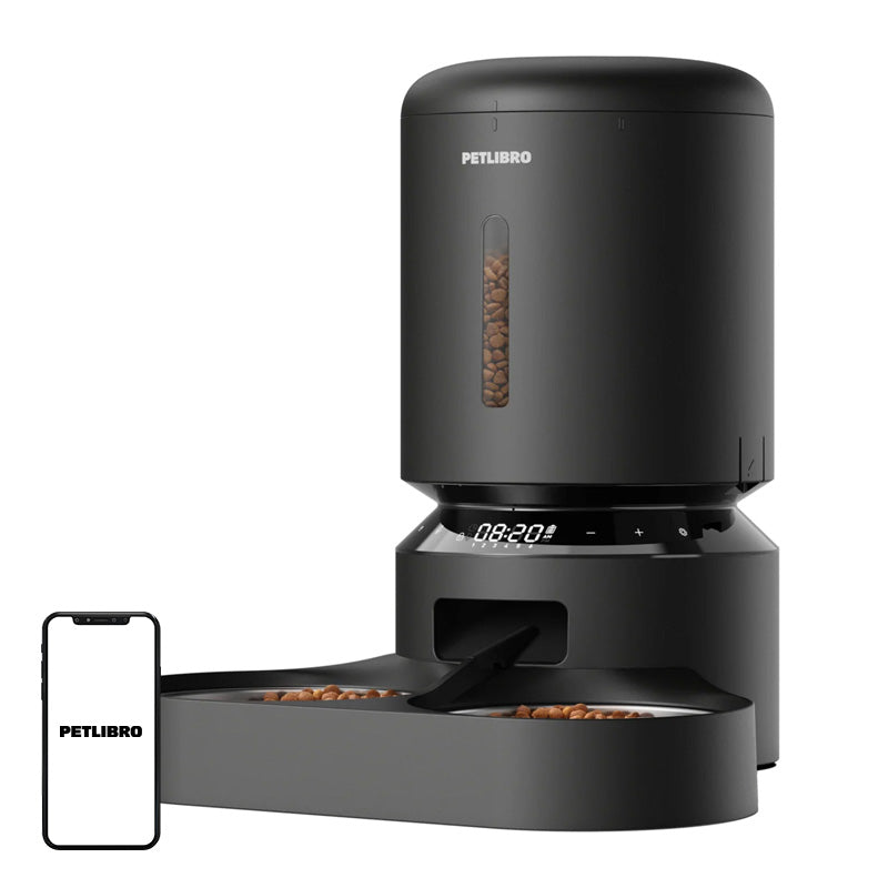 PETLIBRO Granary 5L Pet Food Dispenser with Double Bowl (Black) - Image 1