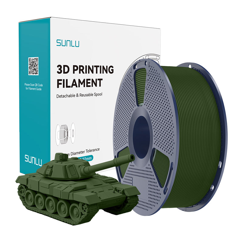 Sunlu PLA+ High-Speed Olive Filament - Image 1