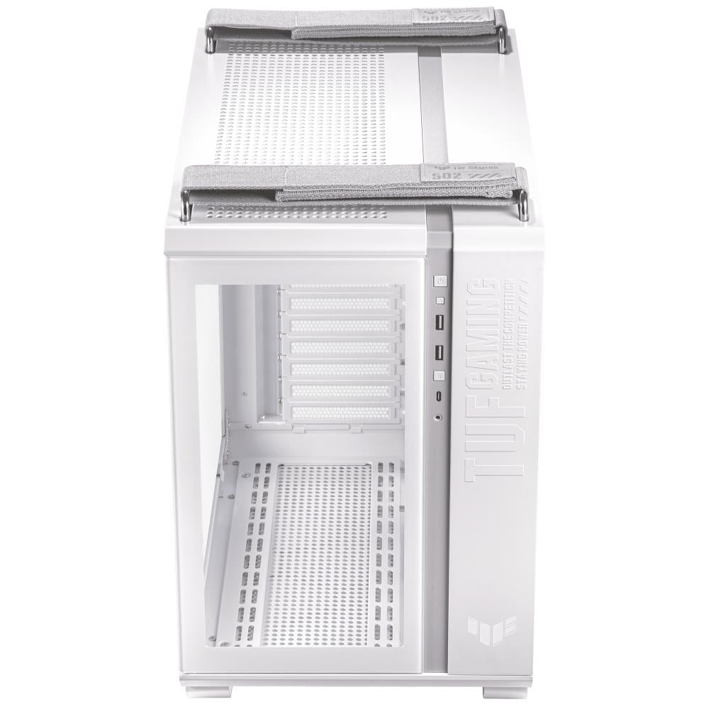 Case ASUS TUF Gaming GT502 MidiTower Case product features Transparent panel Not included ATX MicroATX MiniITX Colour White GAMGT502PLUS/TGARGBWH