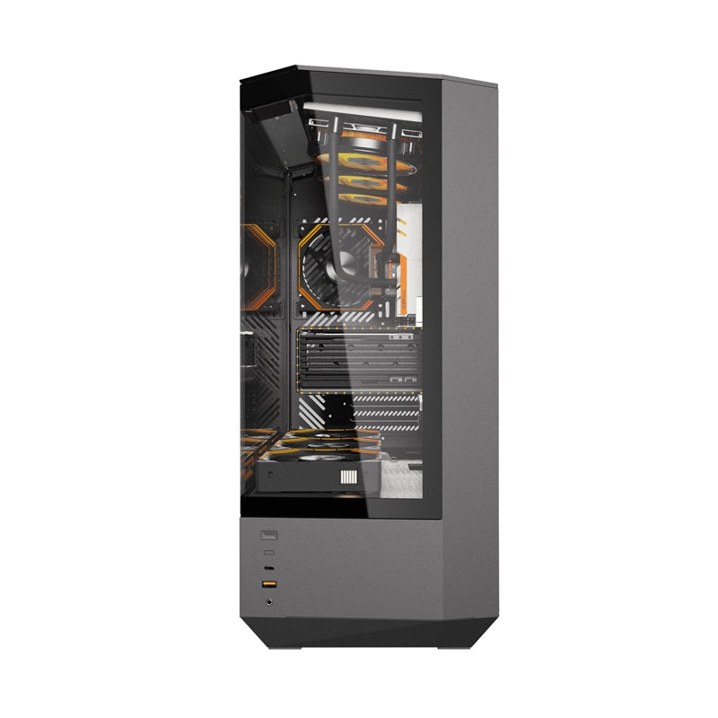 Darkflash DY460 computer case (Black) + 4 ARGB fans - Image 5