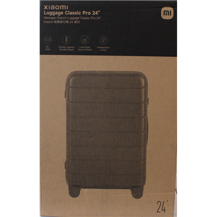 SALE OUT. | Xiaomi | Luggage Classic Pro 24" | Grey | 24 month(s) | DAMAGED PACKAGING AND ITEM BODY (TOP)