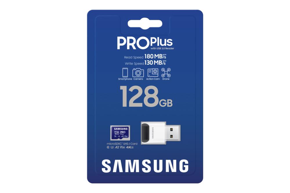 MEMORY MICRO SDXC PRO+ 128GB/W/READER MB-MD128SB/WW SAMSUNG