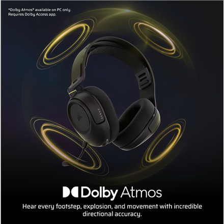 Corsair Gaming Headset | HS35 v3 | Bluetooth | Over-Ear | Microphone | Carbon | Wireless
