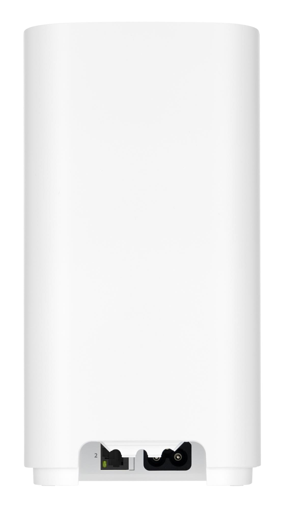 Wireless Router ASUS ZenWiFi BD4 BE3600 Outdoor 1 Pack Product type Mesh router Qtty 1 pc(s) Wi-Fi band Dual-band (2.4 GHz / 5 GHz) Wi-Fi 7 (802.11be) Ethernet WAN Yes 2xEthernet LAN (RJ-45) ports WLAN speed 3600 Mbit/s Internal memory 512 MB Flash