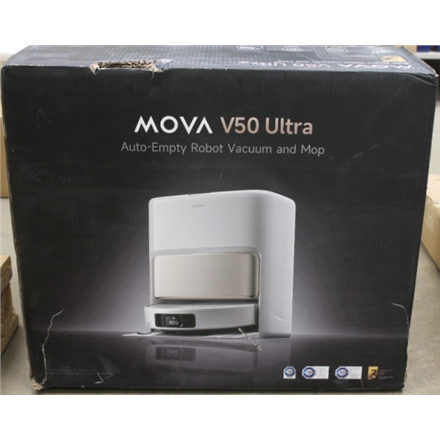 SALE OUT. MOVA V50 Ultra Robot Vacuum, White | MOVA Robot Vacuum | V50 Ultra | Wet&Dry | 6400 mAh | Dust capacity 3.2 L