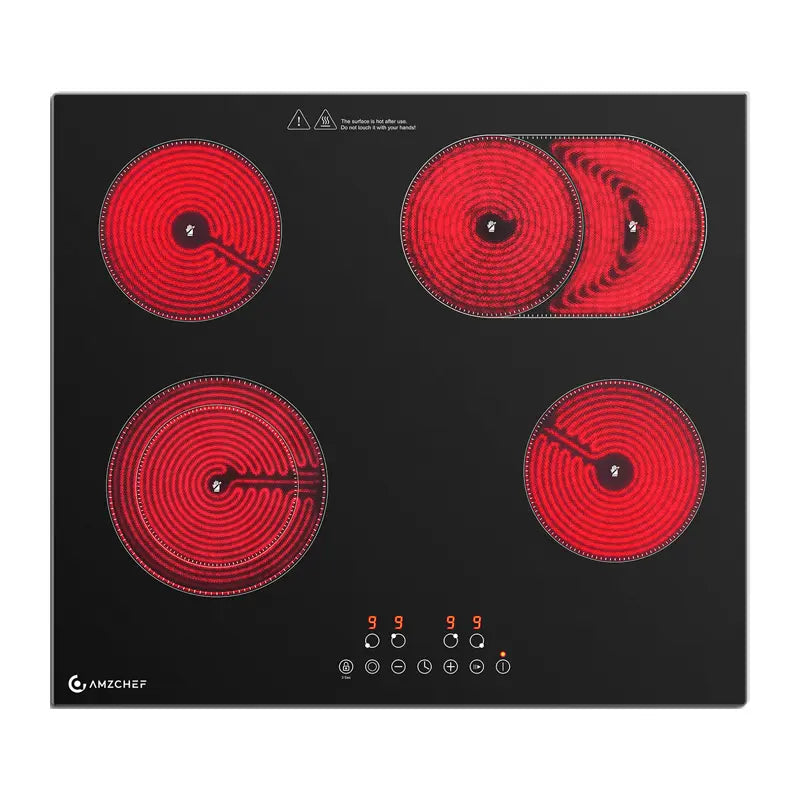 AMZCHEF CE-T-72CB4xyP200-LBHA 4-burner ceramic cooktop - Image 1