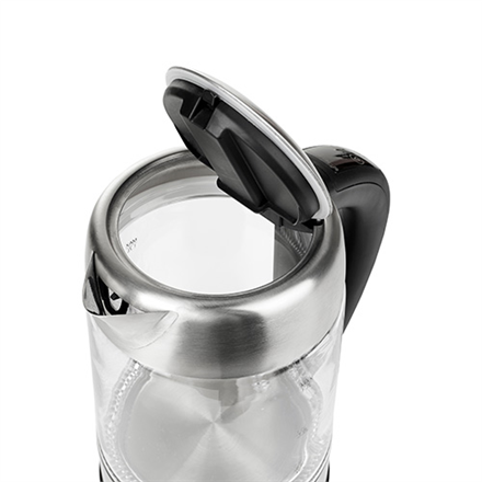 Adler | Kettle | AD 1247 | With electronic control | 1850 W | 1.7 L | Stainless steel/Glass | 360° rotational base | Sta