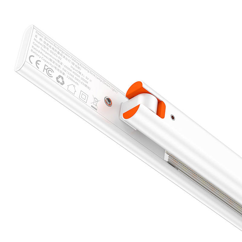 Folding desk lamp Baseus Smart Eye rechargeable (white) - Image 5