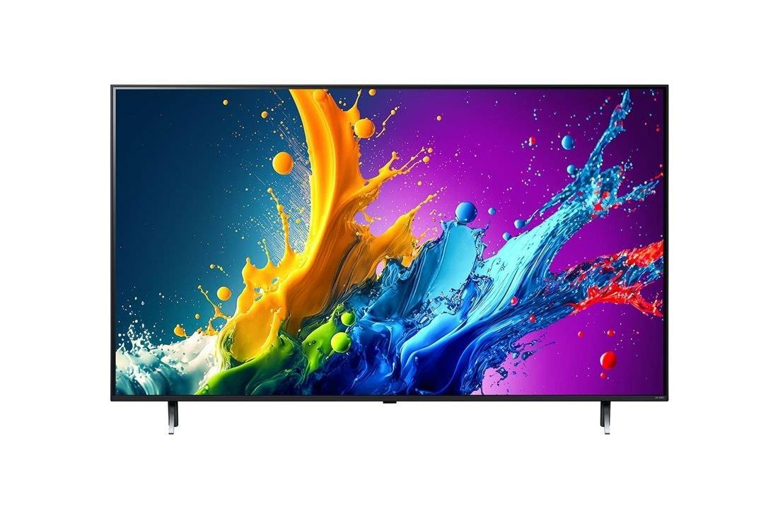 TV Set LG 65" 4K/Smart 3840x2160 Wireless LAN Bluetooth webOS Black 65QNED80T3A