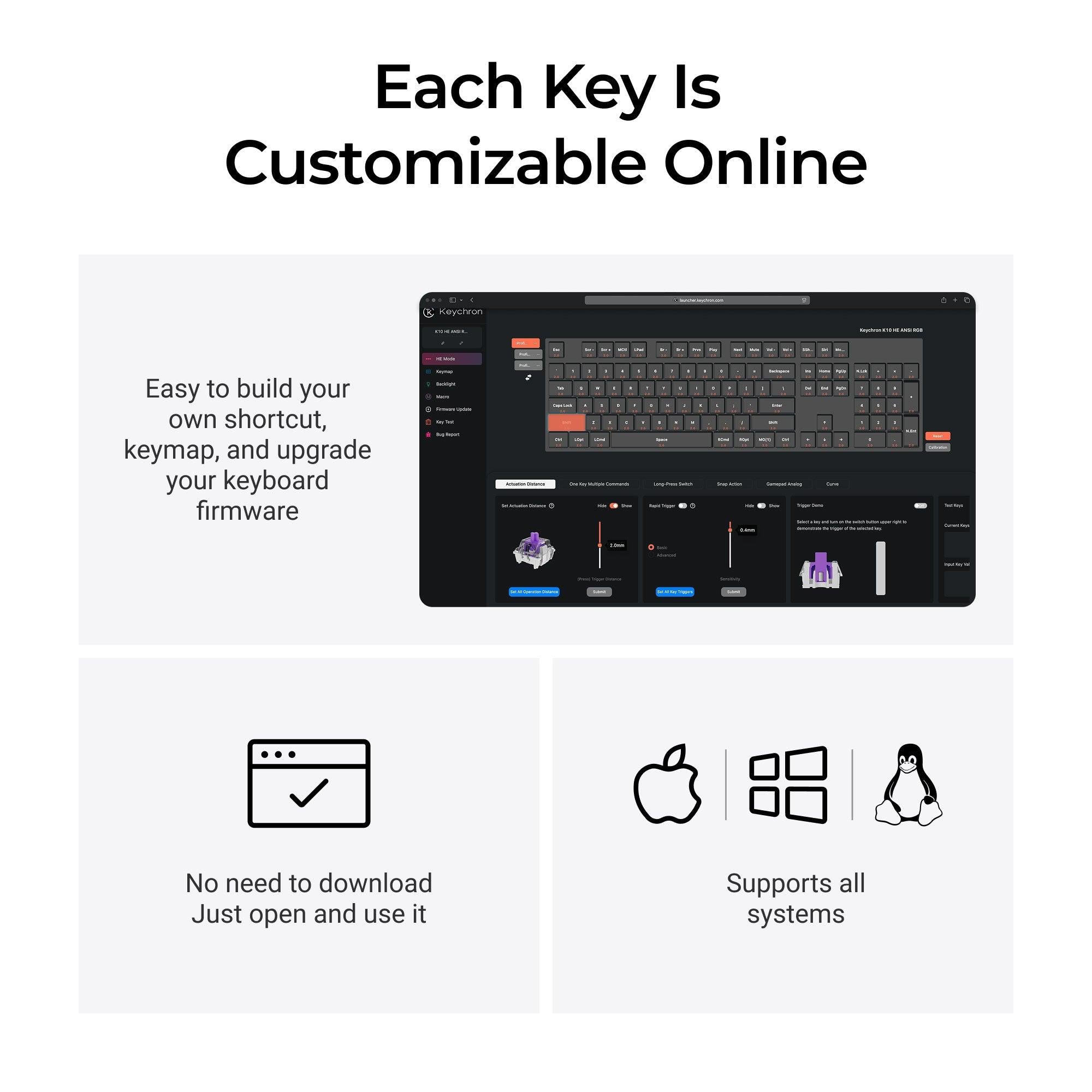 KEYBOARD WRL K10 HE SPECIAL ED/WHITE K10H-Q1 KEYCHRON