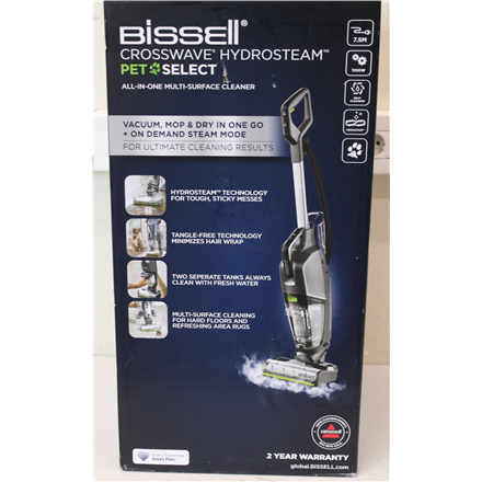 SALE OUT. Bissell All-in one Multi-Surface Cleaner | 3527N Crosswave HydroSteam Pet Select | Corded operating | Washing