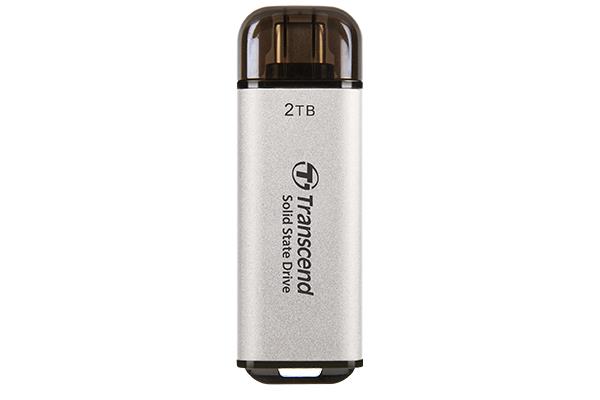 External SSD TRANSCEND ESD300 2TB USB-C Write speed 950 MBytes/sec Read speed 1500 MBytes/sec TS2TESD300S