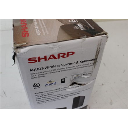 SALE OUT. Sharp AQUOS Wireless Surround Subwoofer | Sharp | AQUOS Surround Subwoofer | CP-AWS0101 | Wi-Fi | DAMAGED PACK