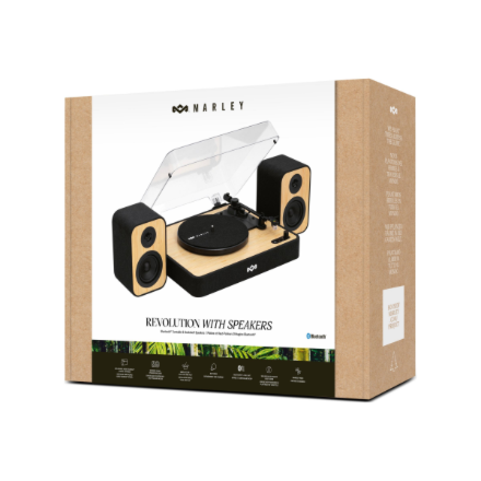 Marley Turntable with speakers | Revolution | Bluetooth In/Out