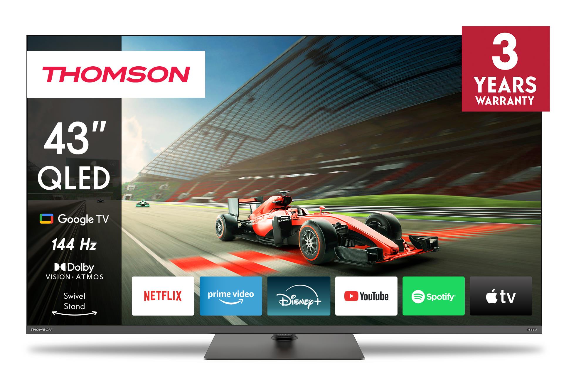 TV Set THOMSON 43 " 4K Ultra HD 3840 x 2160 pixels Flat 16:9 QLED Pro 43QG7C04