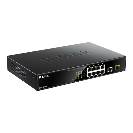 D-Link | 10 Gigabit port Switch with PoE | DGS-1010MP | Unmanaged | Desktop / Rackmount | Gigabit Ethernet (copper) port